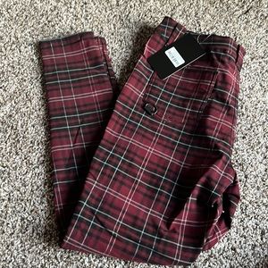 Dead Resistance Skinny Trousers [BLOOD TARTAN] [PLUS]